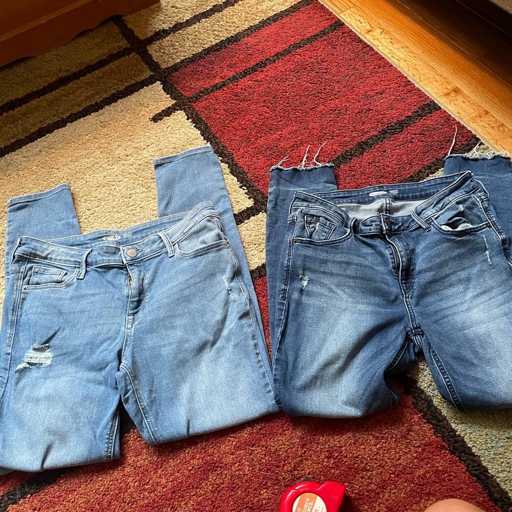 Bundle Old Navy rock star skinny 8/10 jeans